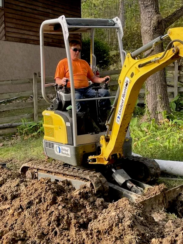 digging for irrigation